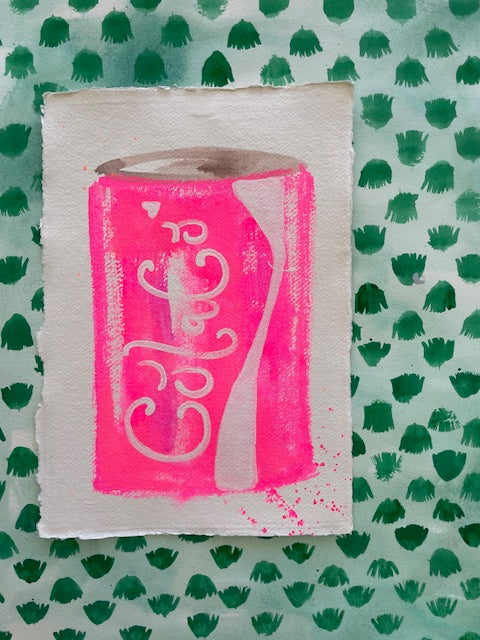 SOLD A4 Neon Pink Cola