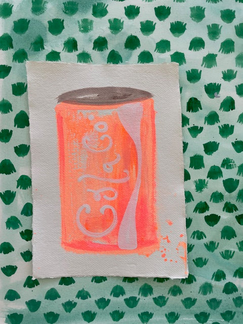SOLD A4 Neon Apricot Cola
